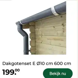 GAMMA Dakgotenset E Ø10 cm 600 cm aanbieding