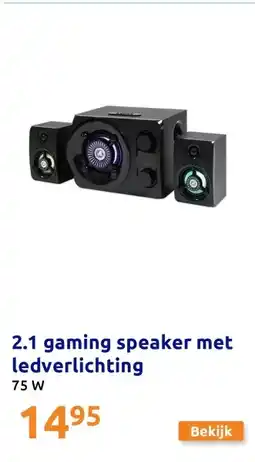 Action 2.1 gaming speaker met ledverlichting aanbieding