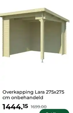 GAMMA Overkapping Lara 275x275 cm onbehandeld aanbieding