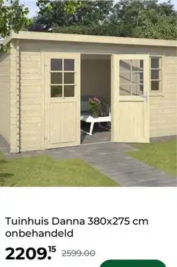 GAMMA Tuinhuis Danna 380x275 cm onbehandeld aanbieding