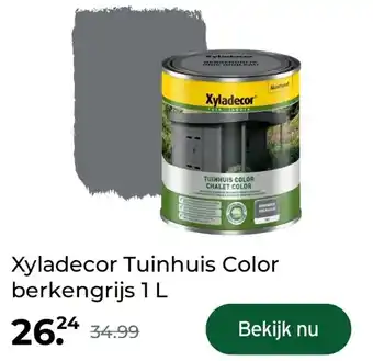 GAMMA Xyladecor Tuinhuis Color berkengrijs 1 L aanbieding