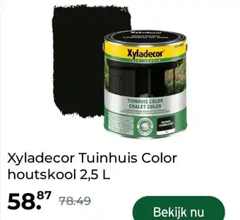 GAMMA Xyladecor Tuinhuis Color houtskool 2,5 L aanbieding