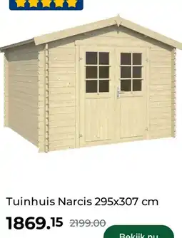 GAMMA Tuinhuis Narcis 295x307 cm aanbieding