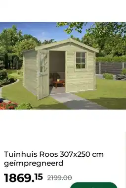 GAMMA Tuinhuis Roos 307x250 cm geïmpregneerd aanbieding