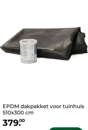 GAMMA EPDM dakpakket voor tuinhuis 510x300 cm aanbieding