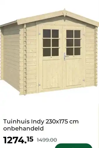 GAMMA Tuinhuis Indy 230x175 cm onbehandeld aanbieding