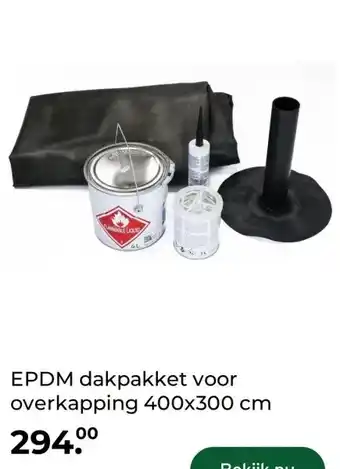 GAMMA EPDM dakpakket voor overkapping 400x300 cm aanbieding