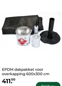 GAMMA EPDM dakpakket voor overkapping 600x300 cm aanbieding