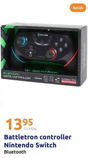 Action Battletron controller Nintendo Switch aanbieding