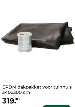 GAMMA EPDM dakpakket voor tuinhuis 340x300 cm aanbieding