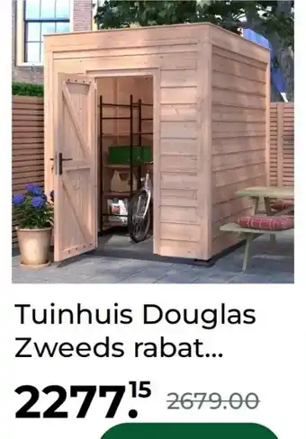 GAMMA Tuinhuis Douglas Zweeds rabat aanbieding