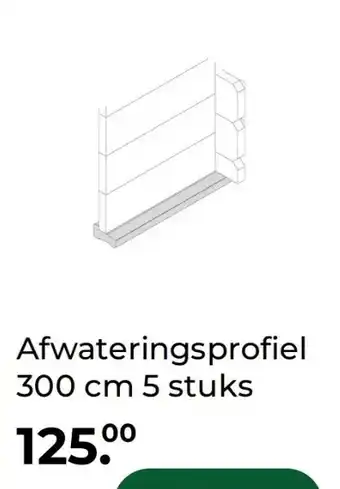 GAMMA Afwateringsprofiel 300 cm 5 stuks aanbieding