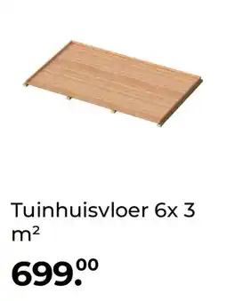 GAMMA Tuinhuisvloer 6x 3 m² aanbieding