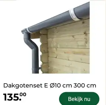 GAMMA Dakgotenset E Ø10 cm 300 cm aanbieding