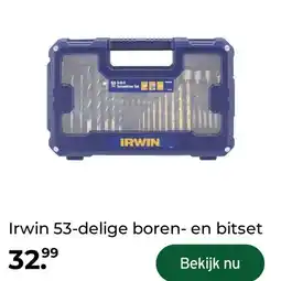 GAMMA Irwin 53-delige boren- en bitset aanbieding