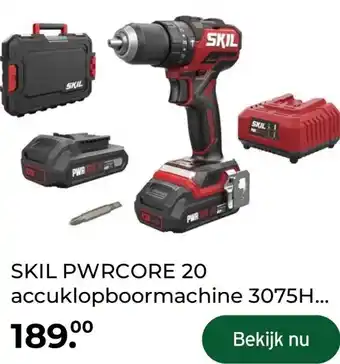 GAMMA SKIL PWRCORE 20 accuklopboormachine 3075H aanbieding