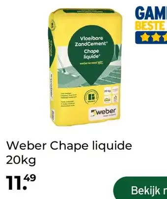 GAMMA Weber Chape liquide 20kg aanbieding