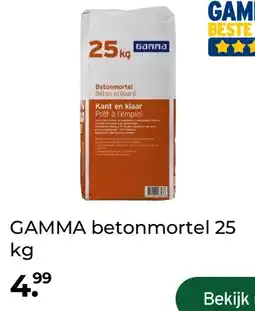 GAMMA GAMMA betonmortel 25 kg aanbieding