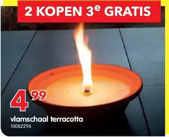 Yess vlamschaal terracotta aanbieding