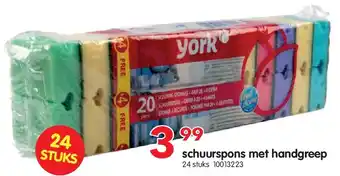 Yess schuurspons met handgreep aanbieding