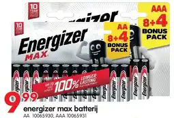 Yess energizer max batterij aanbieding