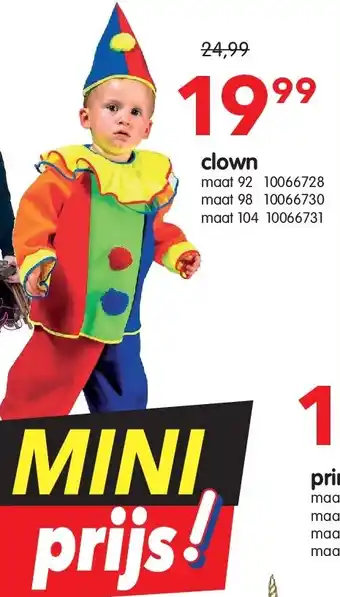 Yess clown aanbieding