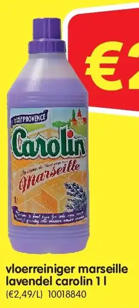 Yess vloerreiniger marseille lavendel carolin 1 l aanbieding