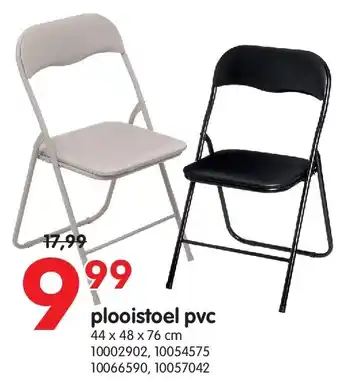 Yess plooistoel pvc aanbieding