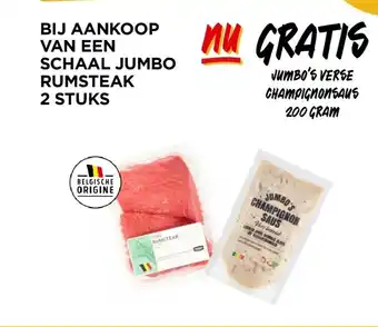 Jumbo Bij aankoop van een schaal jumbo rumsteak aanbieding