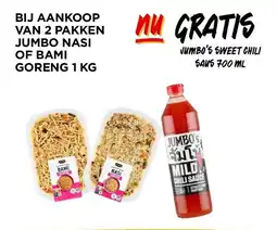 Jumbo Bij aankoop van 2 pakken jumbo nasi of bami goreng aanbieding