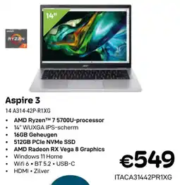 CompuDeals Acer Aspire 3 14 A314-42P-R1XG aanbieding