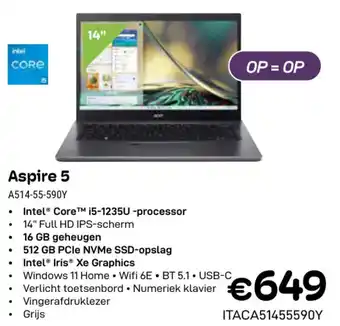 CompuDeals Acer Aspire 5 A514-55-590Y aanbieding