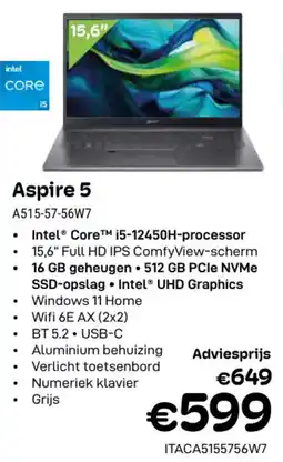 CompuDeals Aspire 5 aanbieding