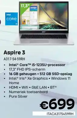 CompuDeals Acer Aspire 3 A317-54-59RH aanbieding