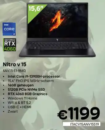 CompuDeals Acer Nitro v 15 ANV15-51-964Q aanbieding