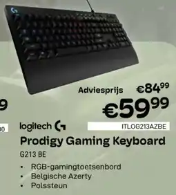 CompuDeals Logitech Prodigy Gaming Keyboard G213 BE aanbieding