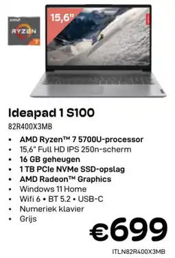 CompuDeals Lenovo Ideapad 1 S100 82R400X3MB aanbieding