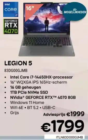 CompuDeals Lenovo Legion 5 aanbieding