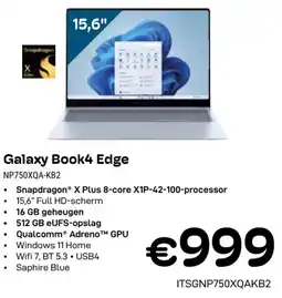 CompuDeals Samsung Galaxy Book4 Edge NP750XQA-KB2 aanbieding