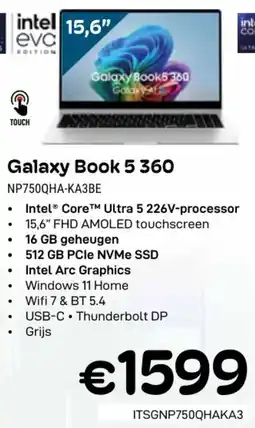 CompuDeals Samsung Galaxy Book 5 360 NP750QHA-KA3BE aanbieding