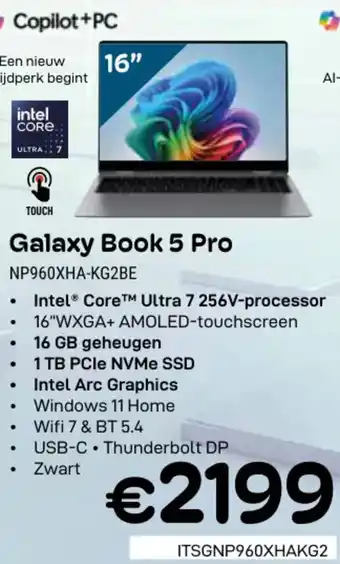 CompuDeals Samsung Galaxy Book 5 Pro NP960XHA-KG2BE aanbieding