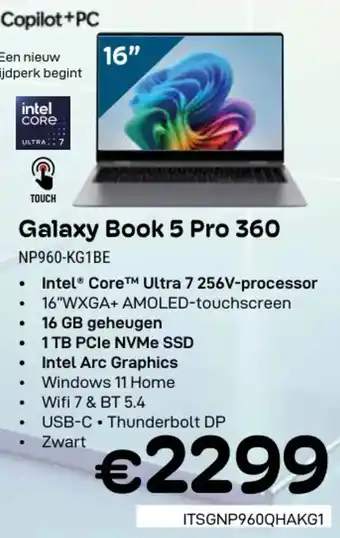 CompuDeals Samsung Galaxy Book 5 Pro 360 NP960-KG1BE aanbieding