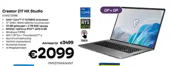 CompuDeals Msi Creator Z17 HX Studio A14VGT-285BE aanbieding