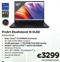 CompuDeals Asus ProArt Studiobook 16 OLED H7604JI-MY043 aanbieding