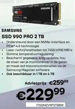 CompuDeals Samsung SSD 990 PRO 2 TB aanbieding