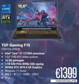 CompuDeals Asus TUF Gaming F15 FX507Z14-LP035W aanbieding