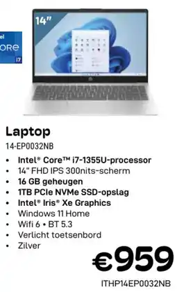 CompuDeals Hp Laptop 14-EP0032NB aanbieding