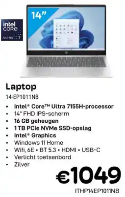 CompuDeals Hp Laptop 14-EP1011NB aanbieding