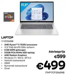 CompuDeals Hp Laptop 17-CP2060NB aanbieding