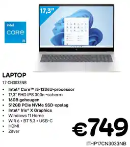 CompuDeals Hp Laptop 17-CN3033NB aanbieding